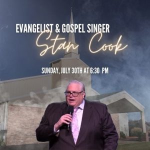 Guest Speaker Stan Cook July 30